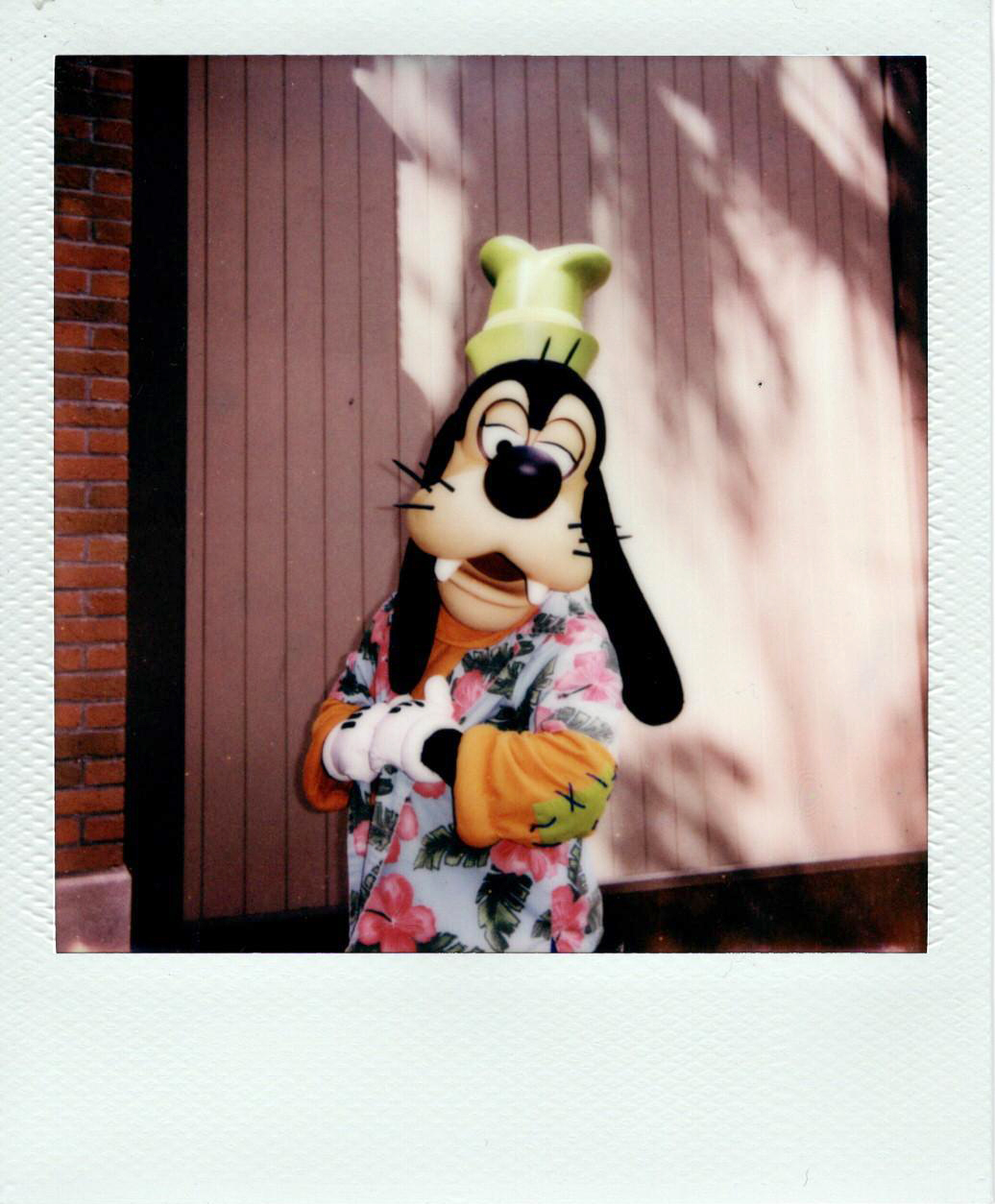 This is the ideal male body. Hollywood Studios, January 2024. <br>Polaroid Now, i-Type film.